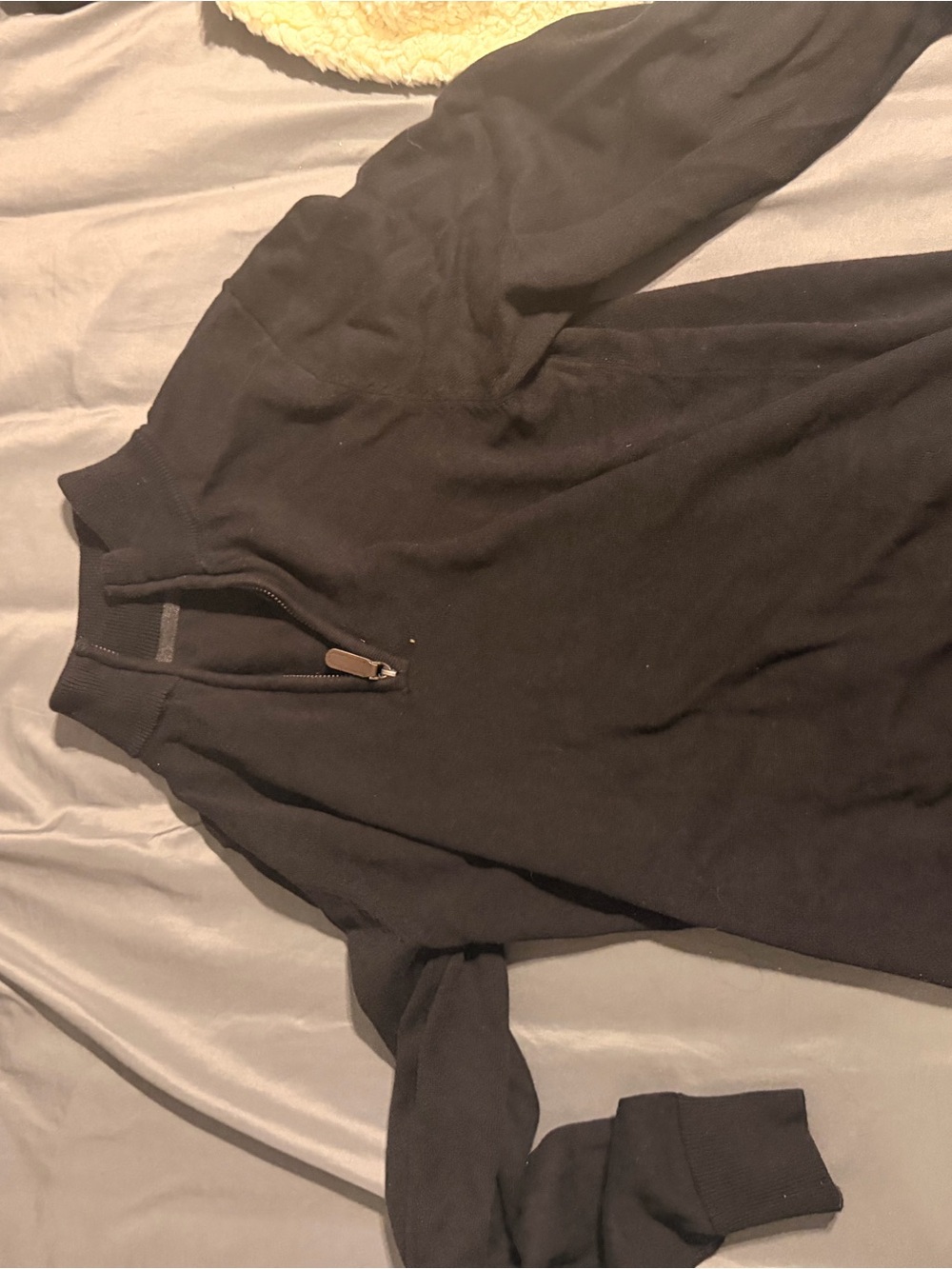 George Men's Black Half-Zip Sweater